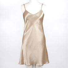 Load image into Gallery viewer, Carmen Kirstein 100%Silk Slip Chemise Nightie NZ Made.