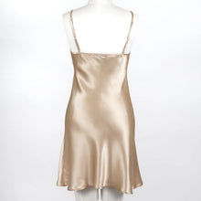 Load image into Gallery viewer, Carmen Kirstein 100%Silk Slip Chemise Nightie NZ Made.