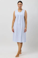 Load image into Gallery viewer, Schrank Peony Sleeveless Nightie SK418P5 Pink and Blue