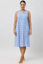 Load image into Gallery viewer, Schrank Baroque Sleeveless Nightie in Rose Pink or Indigo Blue SK411B5