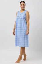 Load image into Gallery viewer, Schrank Baroque Sleeveless Nightie in Rose Pink or Indigo Blue SK411B5