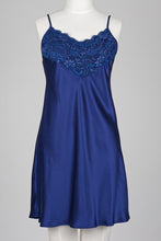 Load image into Gallery viewer, Carmen Kirstein 100%Silk Lace Slip Chemise Nightie. Made in New Zealand