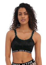 Load image into Gallery viewer, Freya Dynamic Non Wired Sports Bra with Leopard Trim AC4014